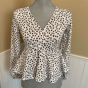 Nasty Gal Spotted Blouse